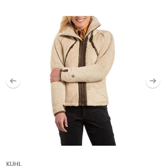 KUHL Flight Teddy Sherpa Fleece Zip Up Jacket Size Small - Picture 1 of 13